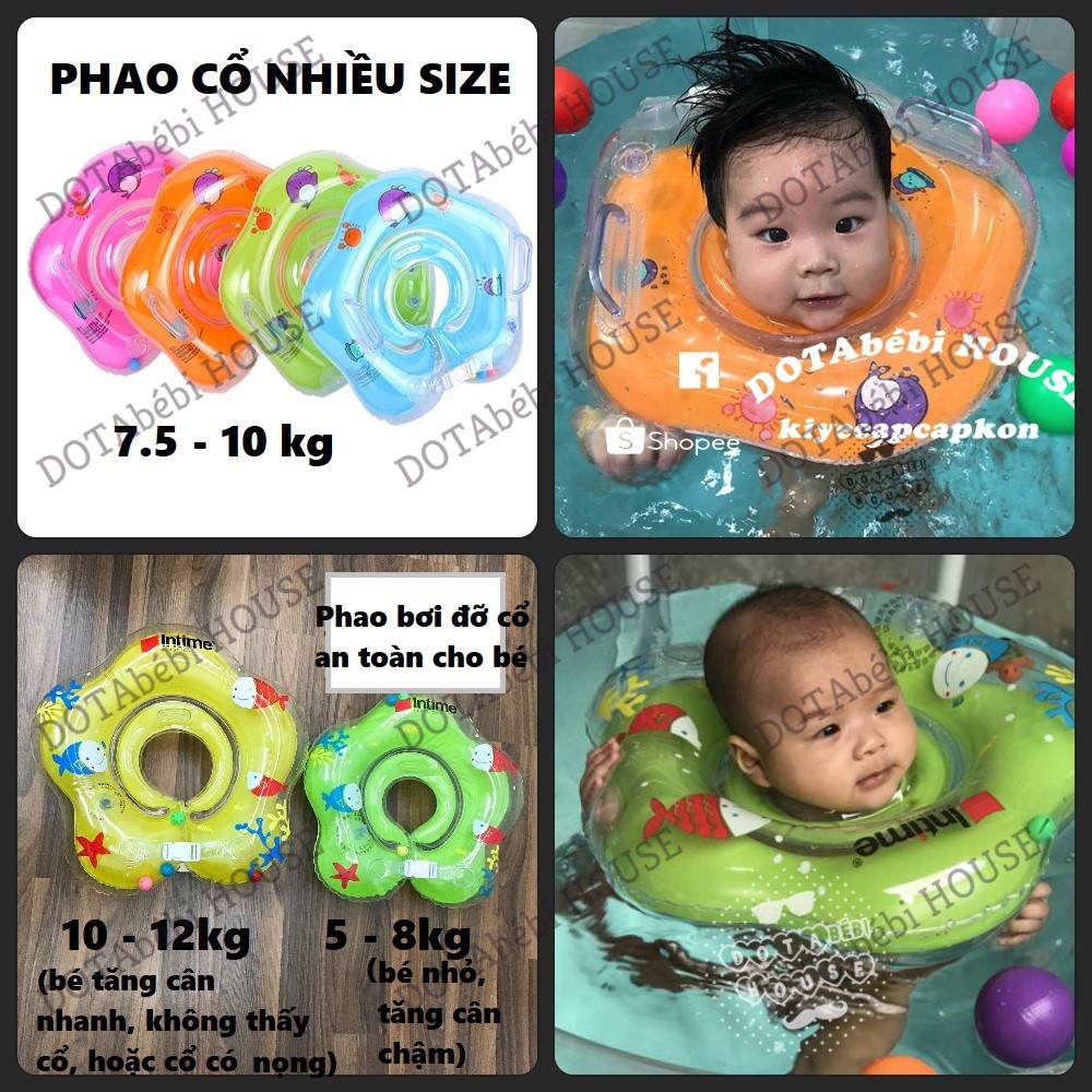 [Nhiều size] Phao bơi đỡ cổ an toàn cho bé