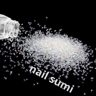Đá rắc móng nail màu trắng