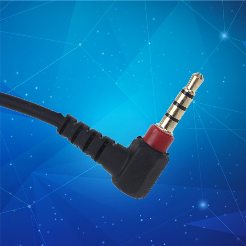 Dây cáp nối dài Aux 3.5mm 90 độ 4 cực 26cm dành cho tai nghe/máy phát MP3 trong xe hơi