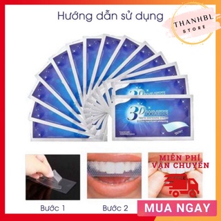 Hộp 7 miếng dán trắng răng, hiệu quả trắng răng sau 2 tuần (2 hộp) TN486 - ThanhBL Store