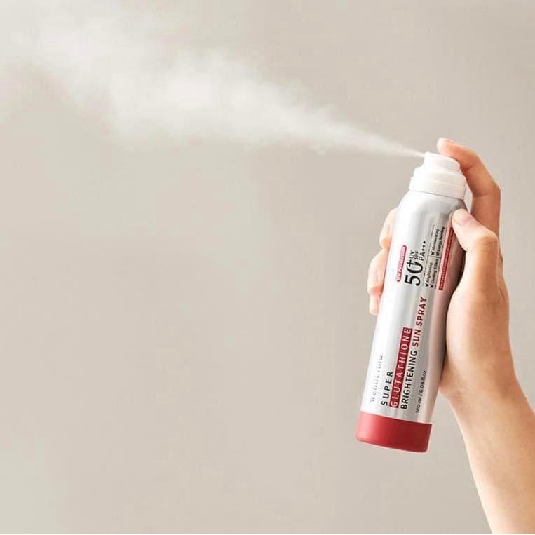 WELLDERMA Super Glutathione Brightening Sun Spray - Xịt Chống Nắng Toàn Thân 180ml