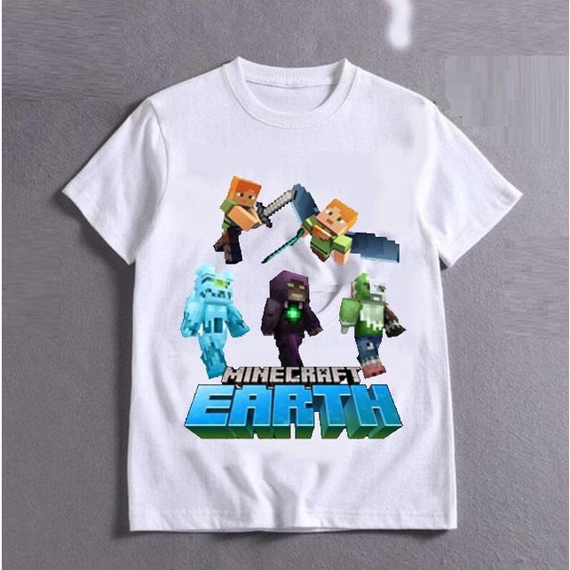 [nhiều mẫu lựa lựa] ÁO THUN MINECRAFT 3 CÓ SIZE TRẺ EM NAM NỮ UNISEX CHO CẢ GIA ĐÌNH AOMIVN V1812