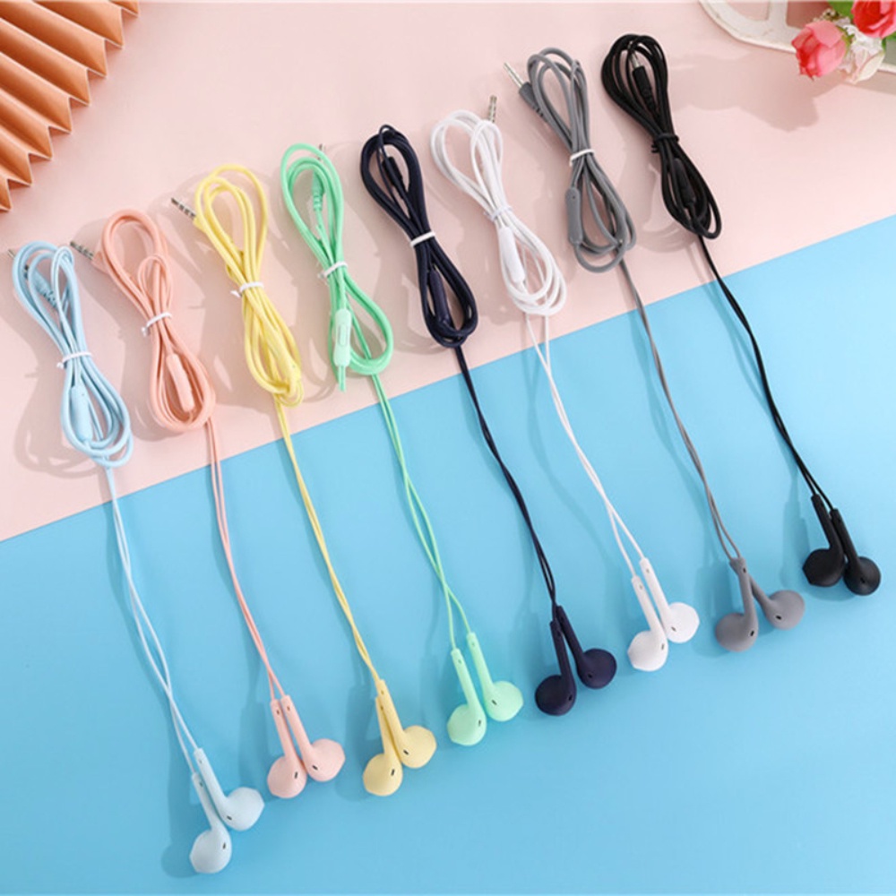 Tai Nghe Nhét Tai Elough U19 Đầu Cắm 3.5MM Âm Thanh Siêu Trầm Màu Sắc Macaron