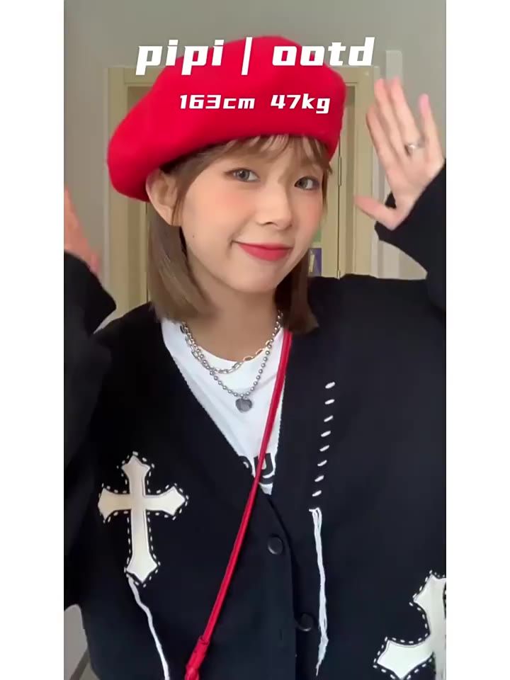 Áo Len Nữ Thêu Chữ Thập Nổi, Áo Khoác Cadigan From Rộng Chùm Mông | BigBuy360 - bigbuy360.vn