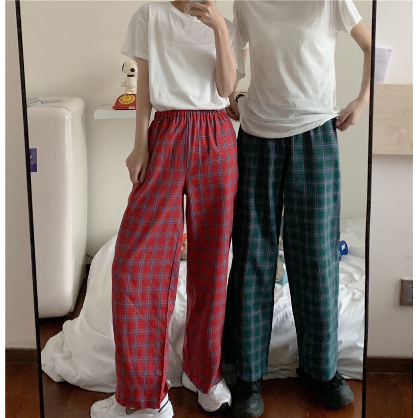 [SẴN] Quần vải caro Ulzzang Quảng Châu QDV2 | BigBuy360 - bigbuy360.vn