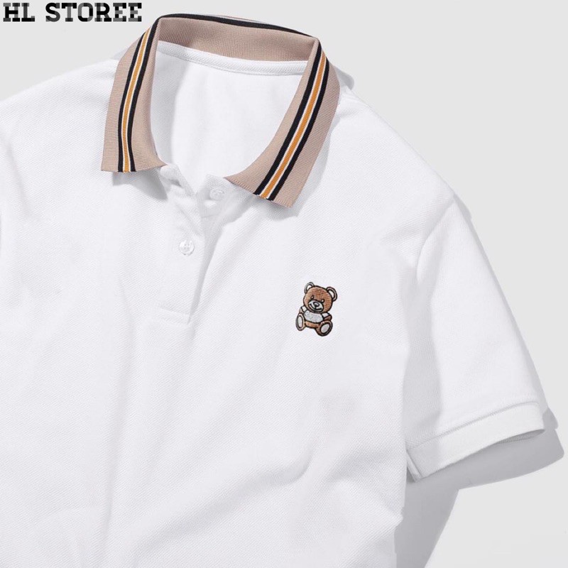Áo thun Polo nam cổ bẻ thêu Gấu vải cá sấu Cotton xuất xịn, chuẩn form,sang trọng-lịch lãm | BigBuy360 - bigbuy360.vn