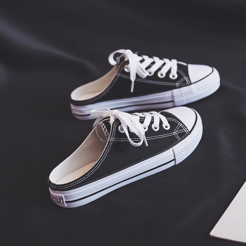 Giày sục nữ sneaker thể thao độn đế bigsize đi học giá rẻ BRATINA S001