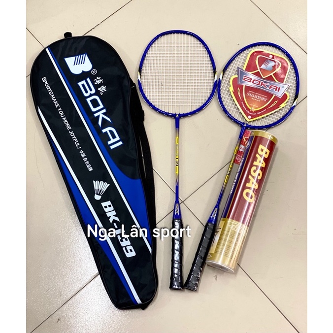 QUÀ TẶNG - HỘP CẦU LÔNG - Đôi vợt cầu lông học sinh Bokai đẹp, siêu rẻ