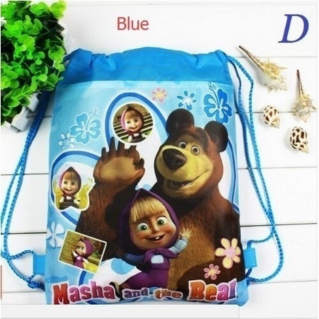 Ba Lô Dây Rút In Hình Hoạt Hình Masha And The Bear