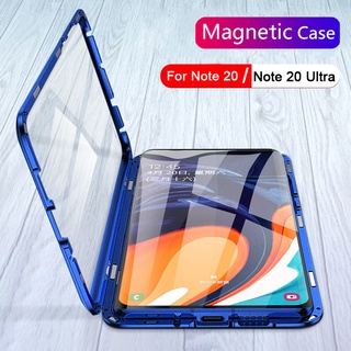 Ốp lưng Samsung Galaxy Note20 Note 20 Ultra Note10 Note 10 Plus Note10 Lite Note9 Note 9 Vỏ điện thoại lật từ tính Vỏ bảo vệ kính cường lực hai mặt