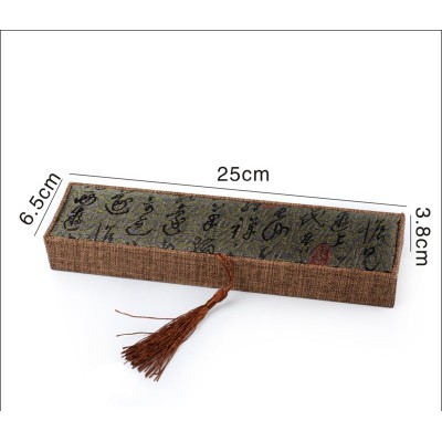 Hộp gấm đựng dây chuyền chuỗi dây đeo cổ sang trọng 25x6.5x3.8cm | BigBuy360 - bigbuy360.vn