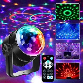 Đèn led xoay 7 màu cảm ứng theo nhạc