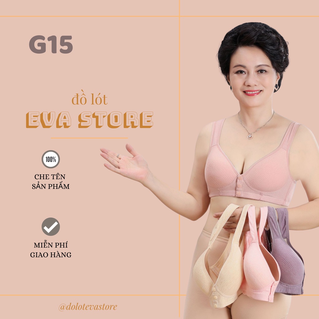 Áo Ngực Không Gọng Lót Bông Cho Phụ Nữ Trung Niên_EVASTORE_G15