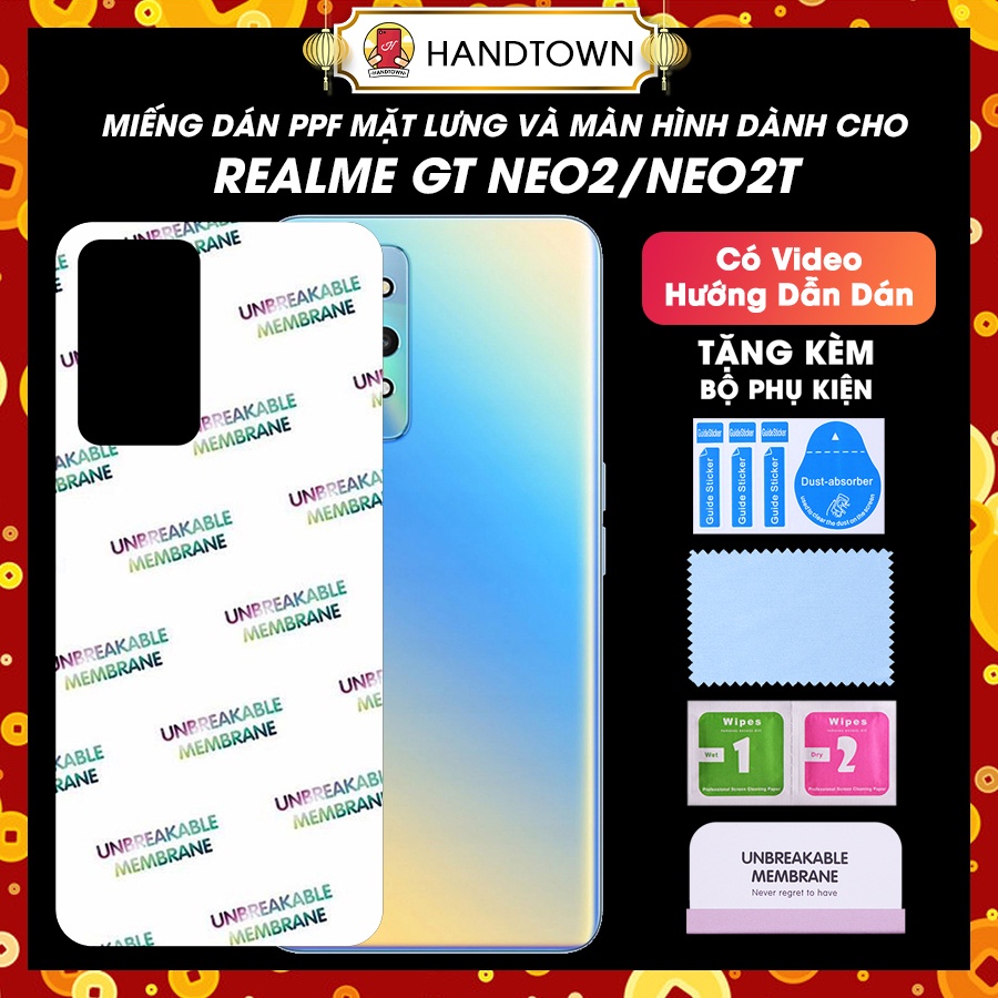 PPF Realme GT Neo2 2 Neo2T Explorer Master Bảo Vệ Màn Hình Mặt Lưng Chống Xước Chống Vân Bụi Bẩn Va Đập Cao Cấp Handtown