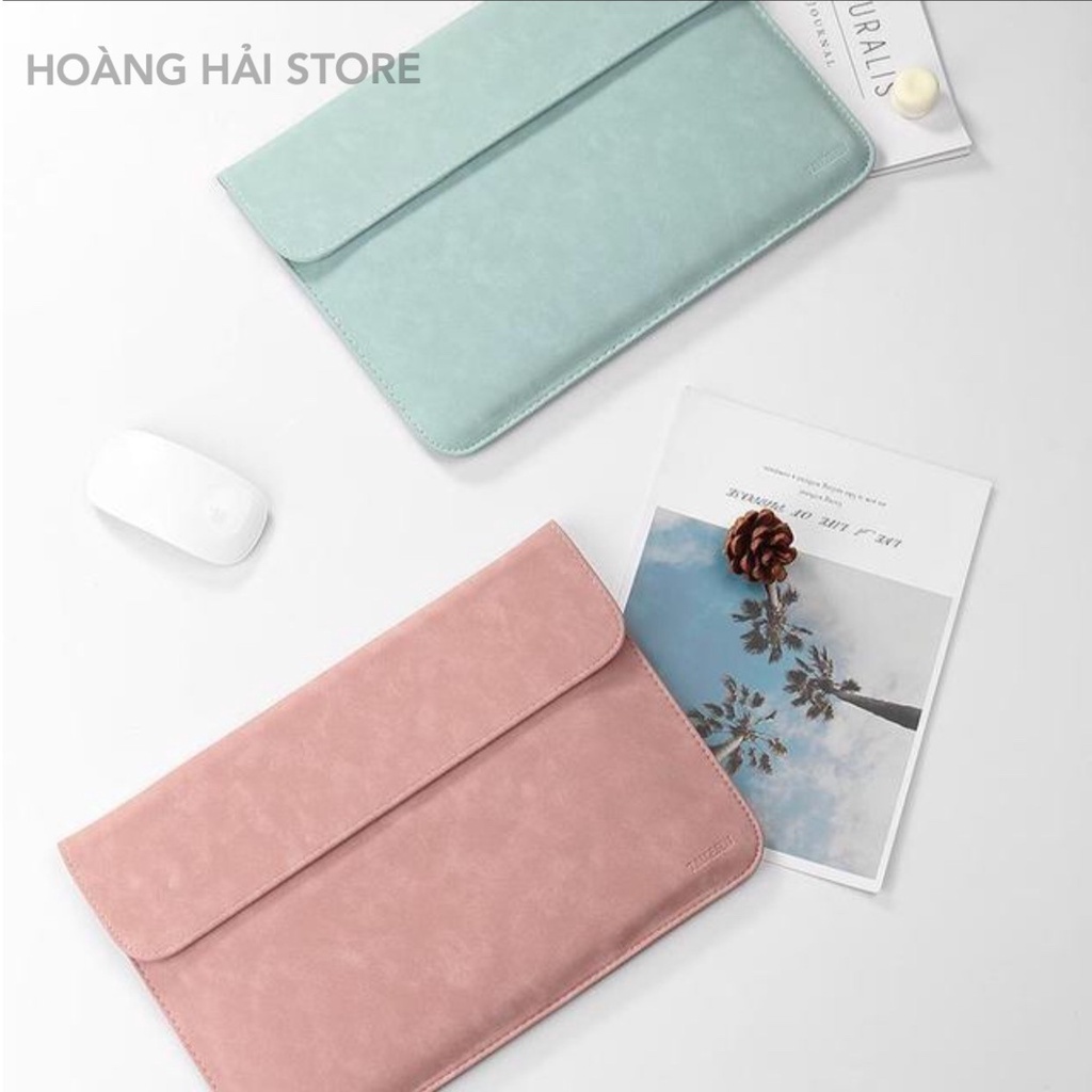 Bao da chống sốc cao cấp cho macbook, laptop, surface pro, hp envy, dell xps kèm ví đựng phụ kiện