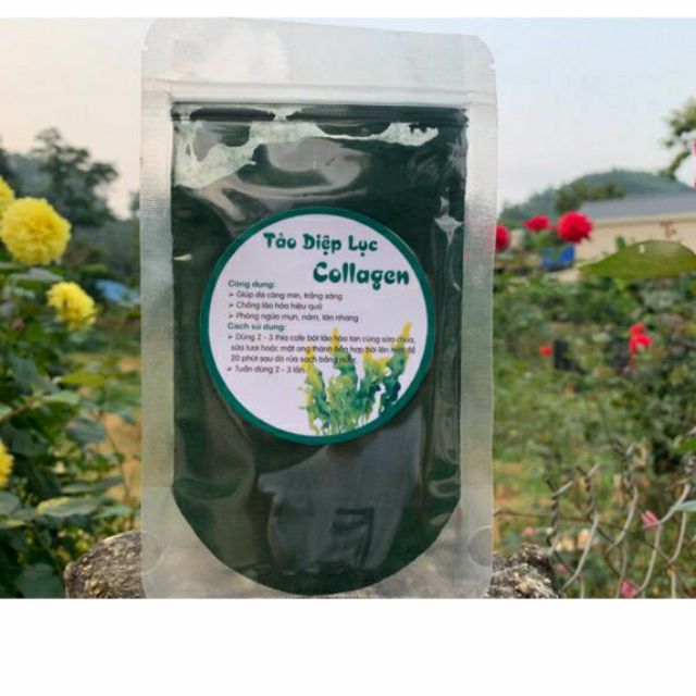 [RẺ VÔ ĐỊCH]TẢO Diệp Lục Collagen(Bột Tảo Xoắn Nguyên Chất)Handmade  50gram | Thế Giới Skin Care