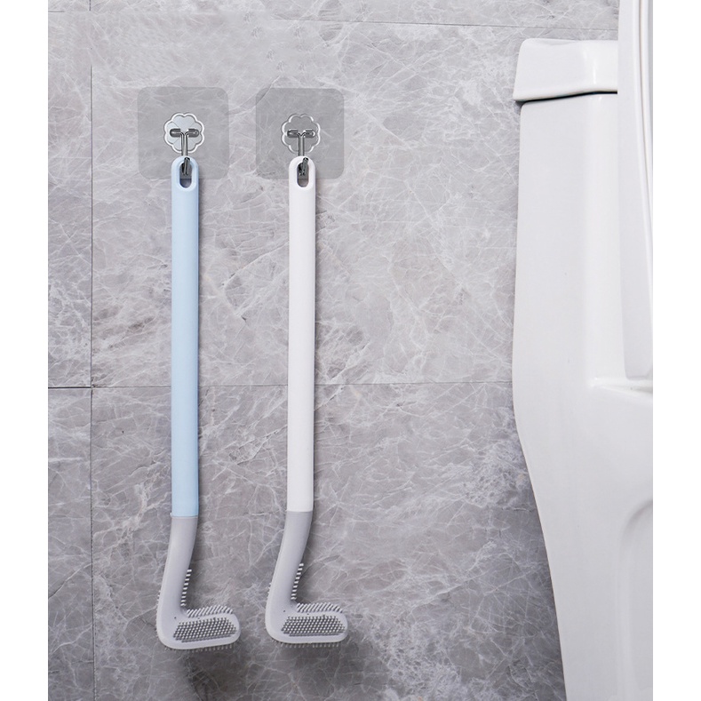 Chổi Cọ Nhà Vệ Sinh Cây Cọ Toilet Mẫu Mới SiliCon Tặng Kèm Móc Dán Giao Màu Ngẫu Nhiên - Dumi Shop