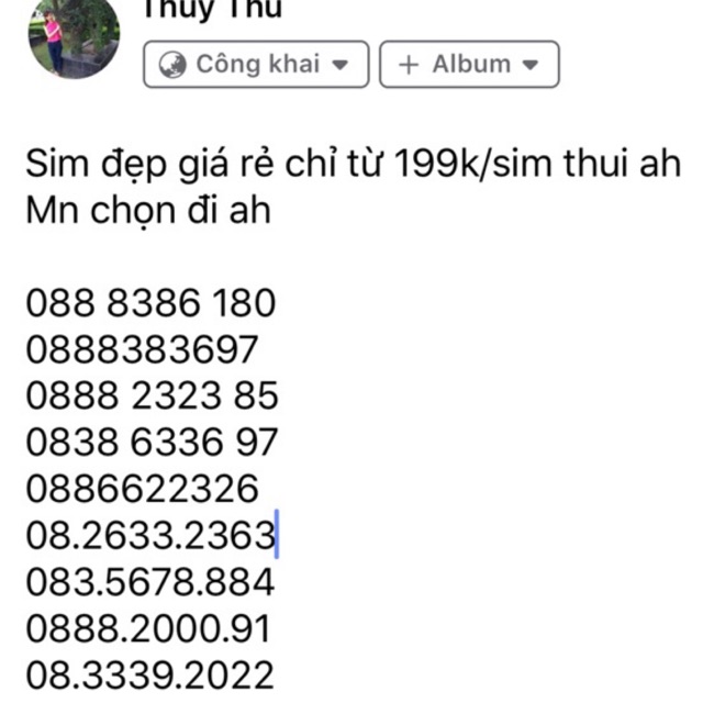 Sim số đẹp vina