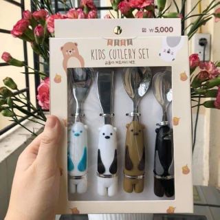 Set dĩa thìa ăn dặm Hàn Quốc cho bé