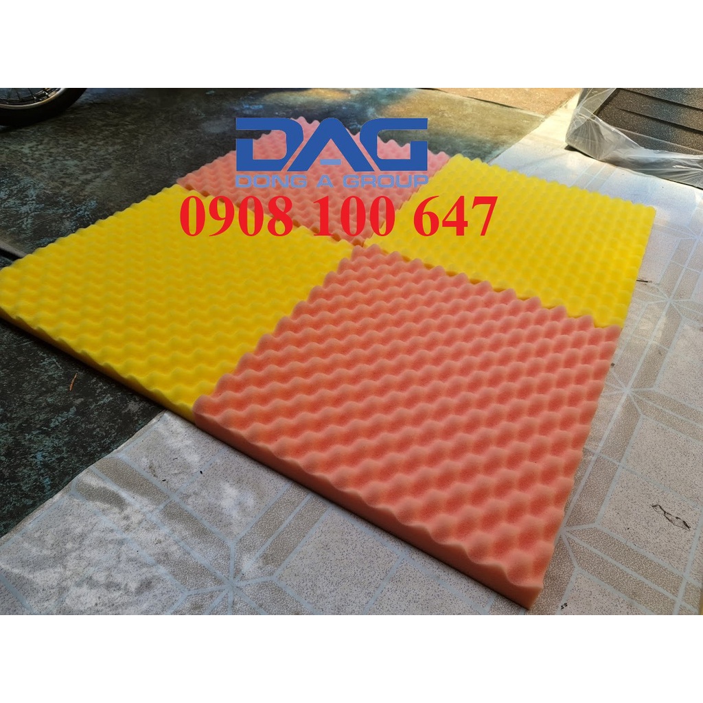 SIÊU HOT Mút Cách Âm Trứng Hột Gà Tích Hợp KEO SẴN 50x50x4cm