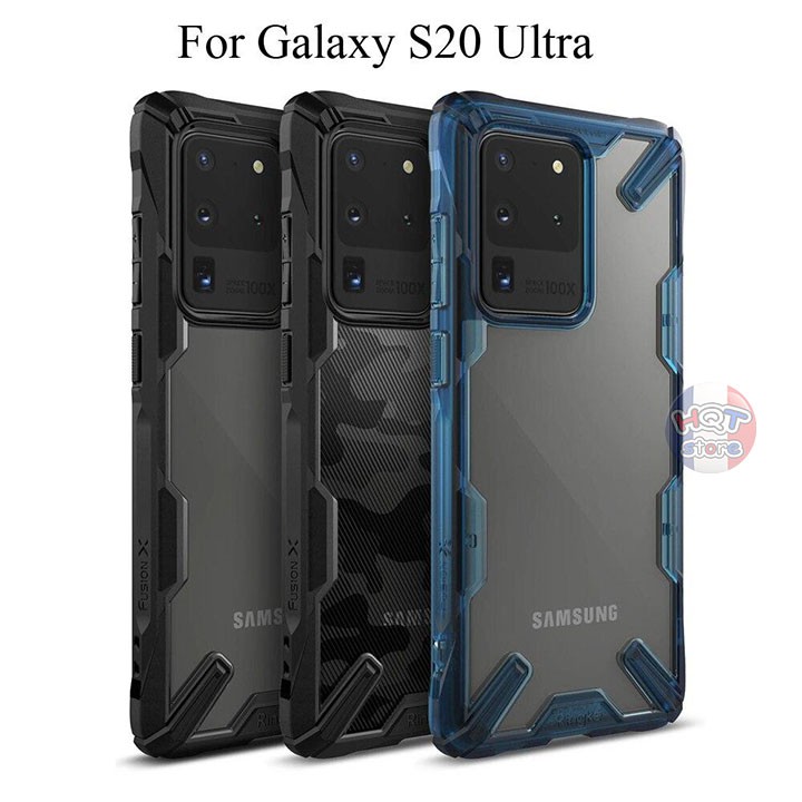 Ốp lưng chống sốc Ringke Fusion X S20 Ultra chính hãng - Hàng nhập khẩu