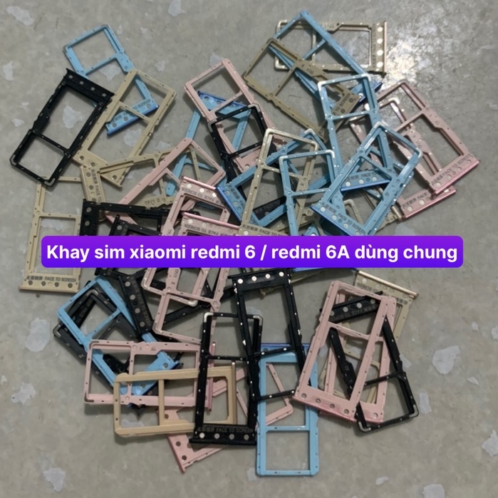 khay sim xiaomi redmi 6 / 6A dùng chung