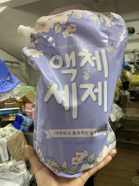 Nước giặt xả Blue HÀN QUỐC túi 2kg hương thảo mộc