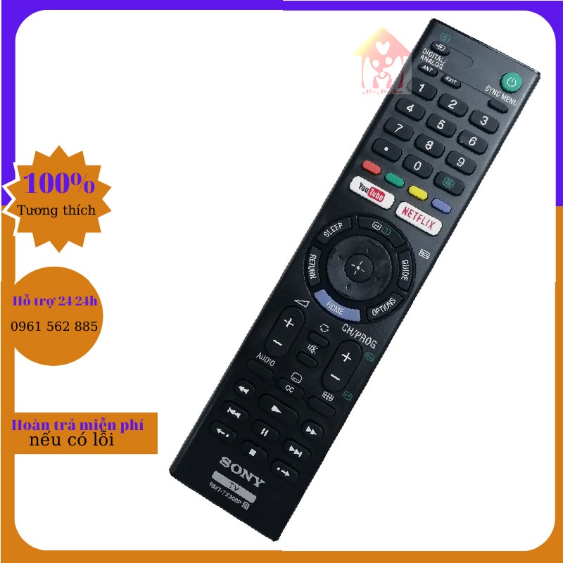 Điều khiển Tivi SONY Smart Internet-Model TX300P Hàng Xuất MALAYSIA Chất Lượng Cao