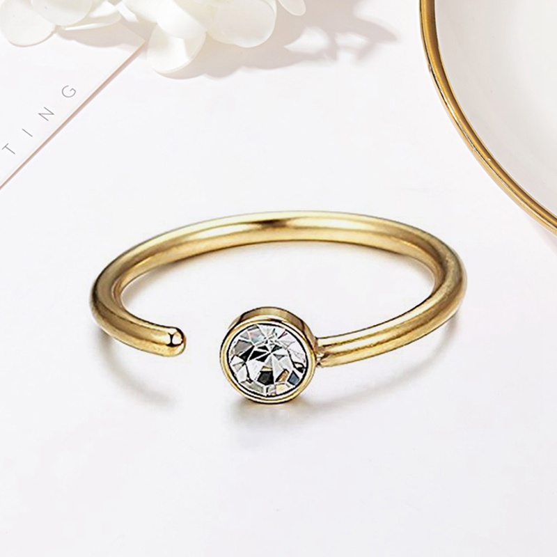 Khuyên Mũi Hình Chữ C Đính Đá Pha Lê Nhập Khẩu Hàng Chất Lượng Cao 69Store Mã:K2TR05