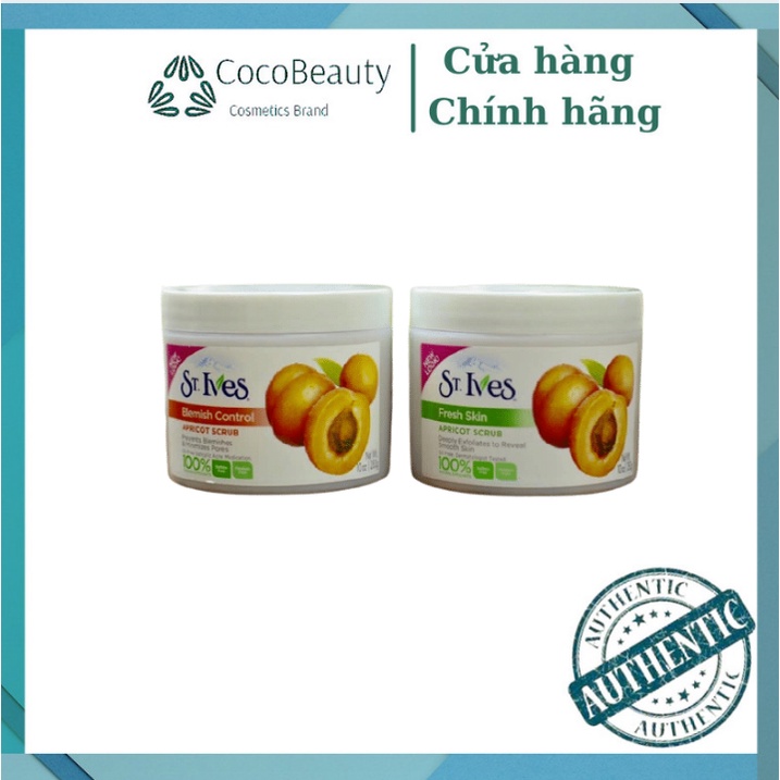 [HÀNG CHÍNH HÃNG] Kem Tẩy Tế Bào Chết Dạng Hũ ST.IVES Fresh Skin Apricot Scrub - Mỹ