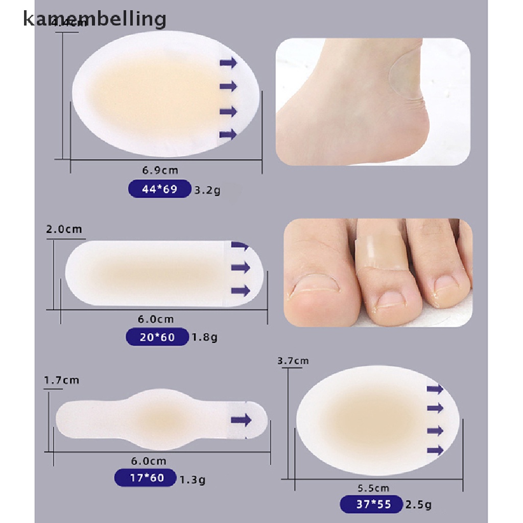 Set 5 Miếng Dán Giày Giảm Đau Gót Chân Mềm Mại Tiện Dụng