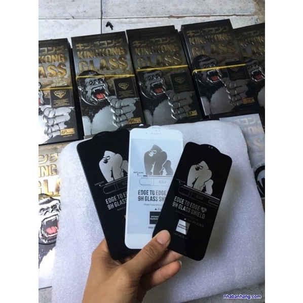 Kính cường lực iphone KingKong full màn 6/6s/6splus/7/8/7plus/8plus/x/xs/xsm/11/12/13pro/pro max