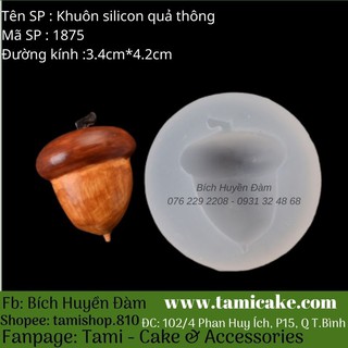 Khuôn silicon hình quả thông 1875