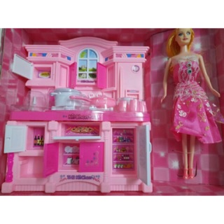 Bộ đồ chơi nhà bếp kèm búp bê cho bé