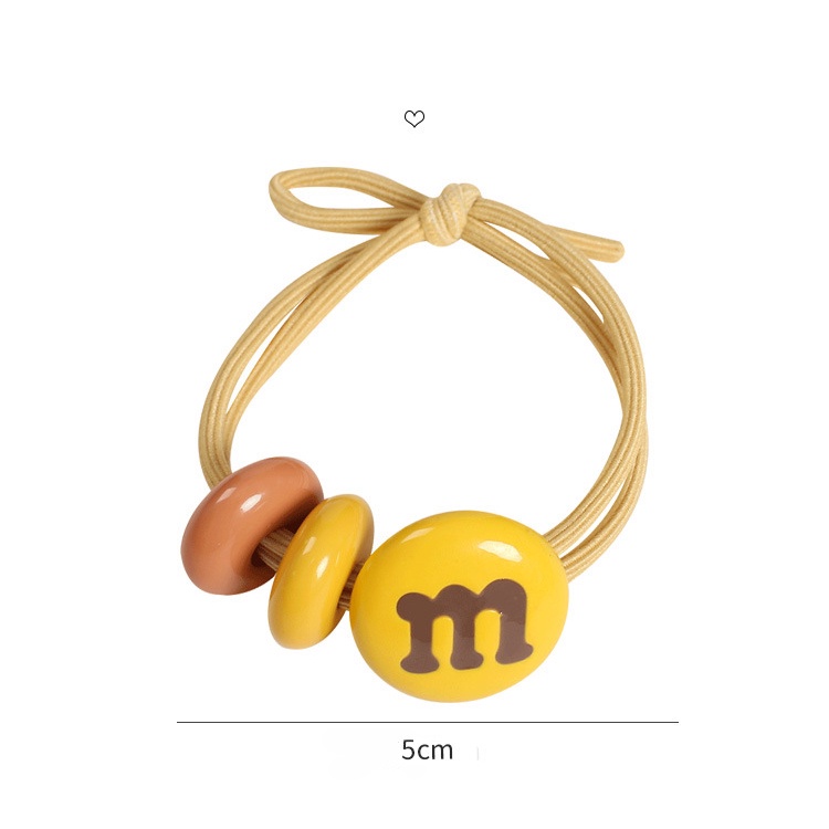 Dây cột tóc cao su màu kẹo phong cách Hàn Quốc dễ thương cho nữ