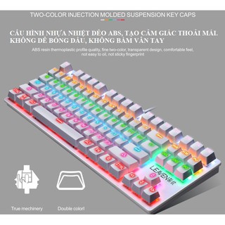 Bàn Phím Cơ, Bàn Phím Máy Tính Crack K550 87-KEY 10 Chế Độ LED Khác Nhau, Chơi Game Cực Đã, Màu Đỉnh [Có BH]
