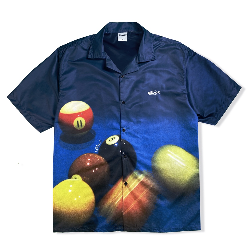 Áo sơ mi BLVCK in hoạ tiết Bida - Billiard shirts - 100% polyester