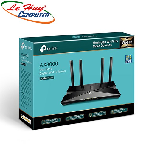 Bộ phát wifi 6 TP-Link Archer AX50 AX3000Mbps