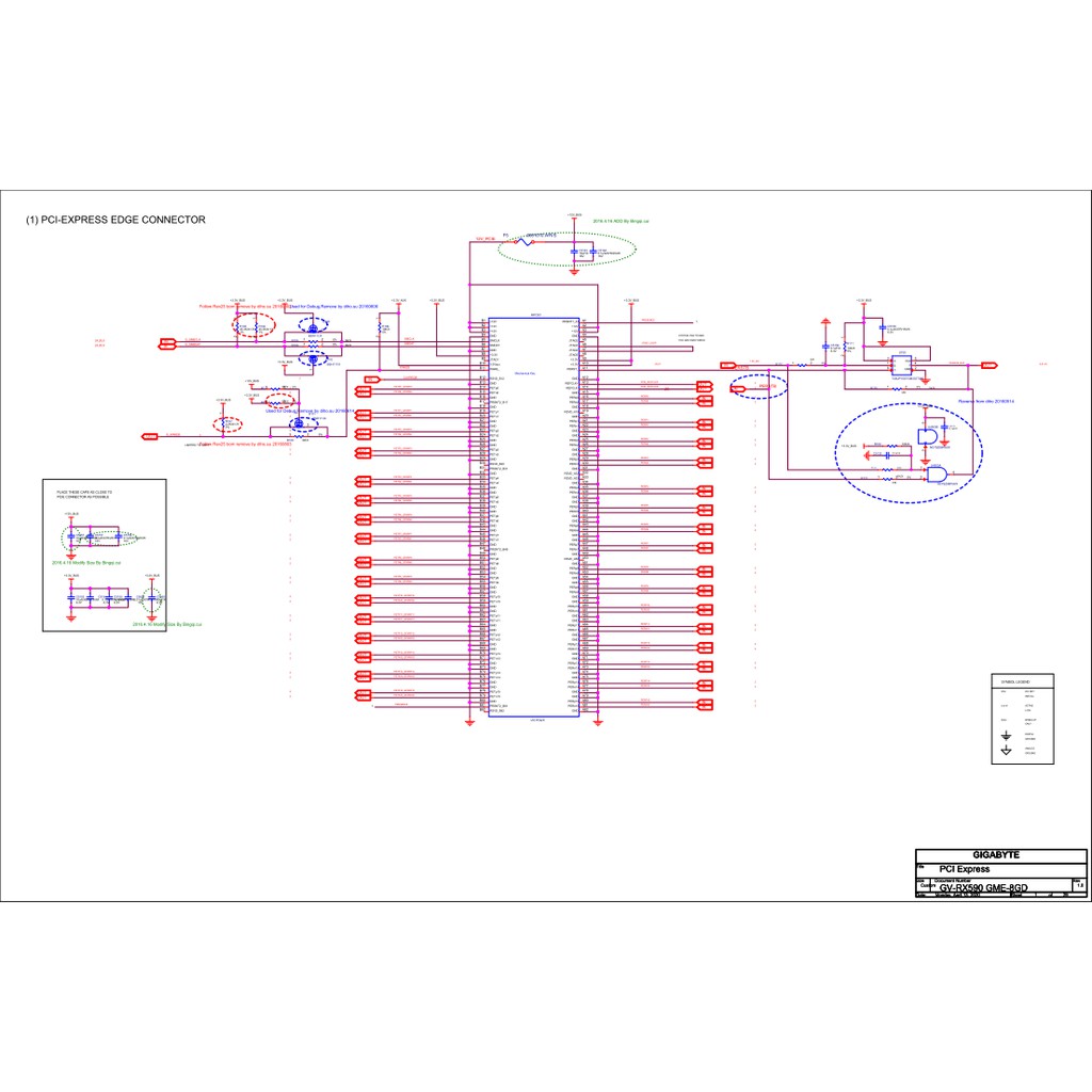 Sơ đồ Gigabyte GV-RX590 GME-8GD Rev 1.0 GV RX590 GME 8GD