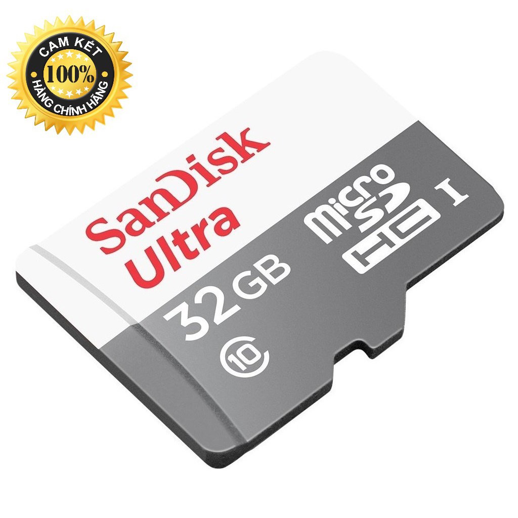 Thẻ Nhớ Micro SD SanDisk 32GB 80MBS Chính hãng Bảo hành 5 năm Hàng Chính Hãng