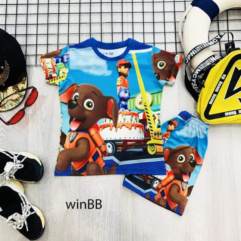 Bộ lạnh chó cứu hộ nâu Win BB size 3-10