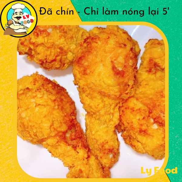 Đùi gà rán CP 10 đùi tiện lợi, làm từ Gà Tươi, ngon như gà KFC, giòn rụm, dinh dưỡng, Gà rán thơm ngon LyHouse