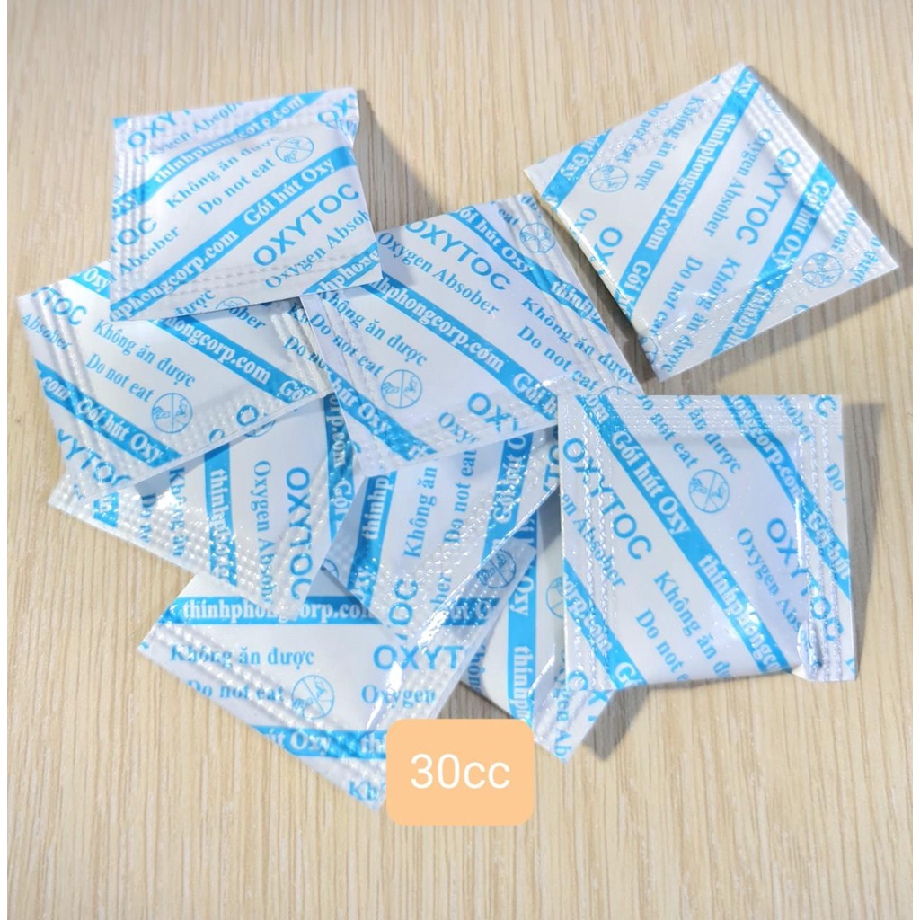 Gói hút oxy (gói hút ẩm, chống ẩm / 200 cái 30cc) cho thực phẩm, bánh kẹo, hạt khô, bánh trung thu