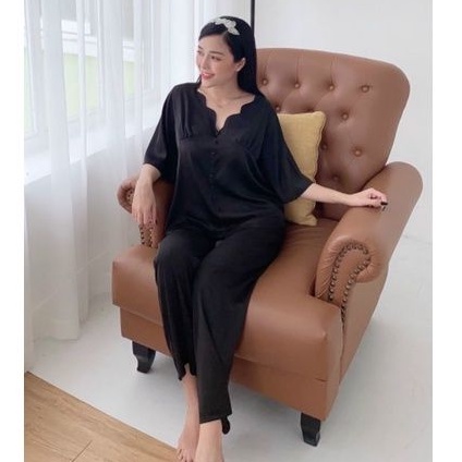 Bộ Pijama Lụa Xướt Cao Cấp Quần Dài Tay Cộc Hàng Có SizeGiảm 10K Đơn 200K
