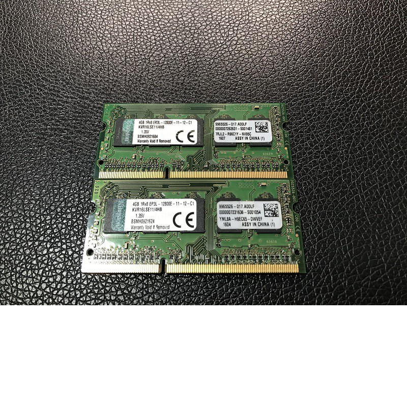 Ram Laptop 4Gb DDR3L (PC3L) ECC bus 1600 /12800E tháo máy chính hãng, bảo hành 3 năm