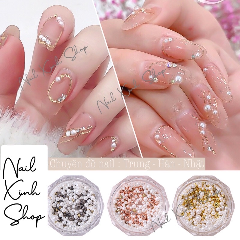 Hạt bi đính móng - phụ kiện trang trí nail