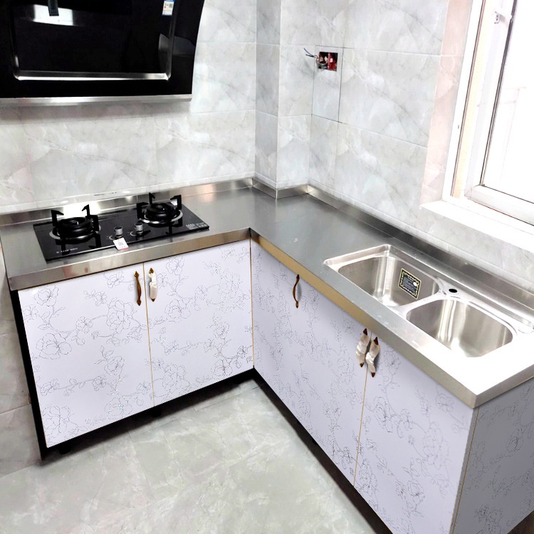 Giấy dán tường chống thấm nước tự dính chống thấm dầu cải tạo đồ nội thất cũ dày sáng bóng tủ lạnh tủ lạnh nhà bếp nhãn dán