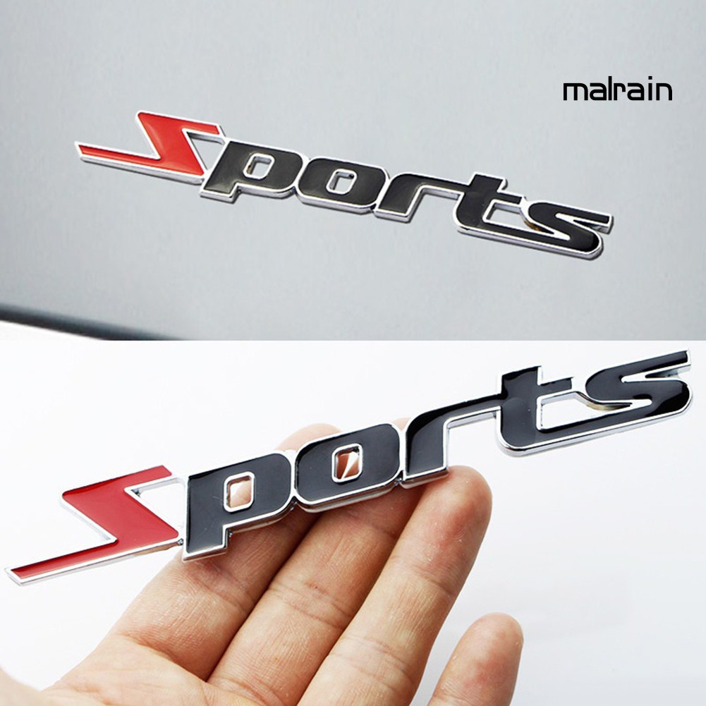 Miếng Dán Trang Trí Bằng Kim Loại Hình Logo 3d Độc Đáo