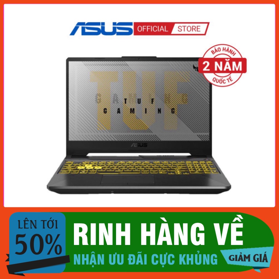 Laptop Asus TUF Gaming FX506LH-HN002T (Core i5-10300H/8GB RAM/ 512GB SSD/15.6 FHD/W10