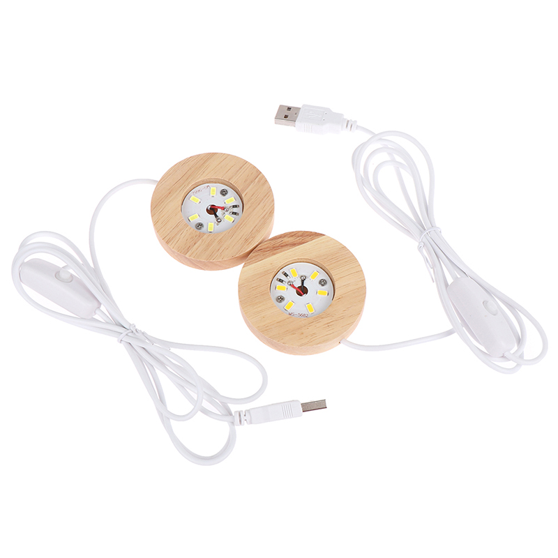 Đế Đèn Ngủ Bằng Nhựa Resin Pha Lê + Gỗ Nghệ Thuật Dùng Trang Trí